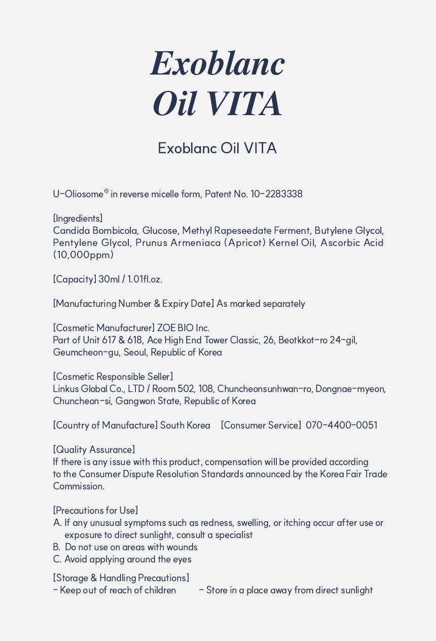 Exoblanc Oil VITA